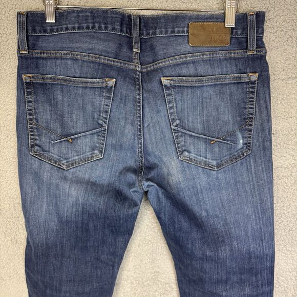 BKE Jeans Mens 33x27 Jake Straight Blue Buckle Stretch Denim Pants - Picture 9 of 11